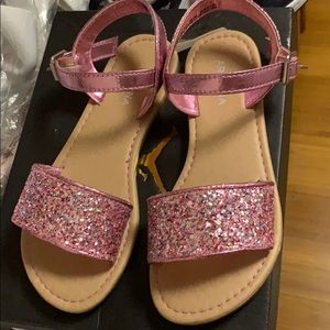 Cute girls pink sandals size 2